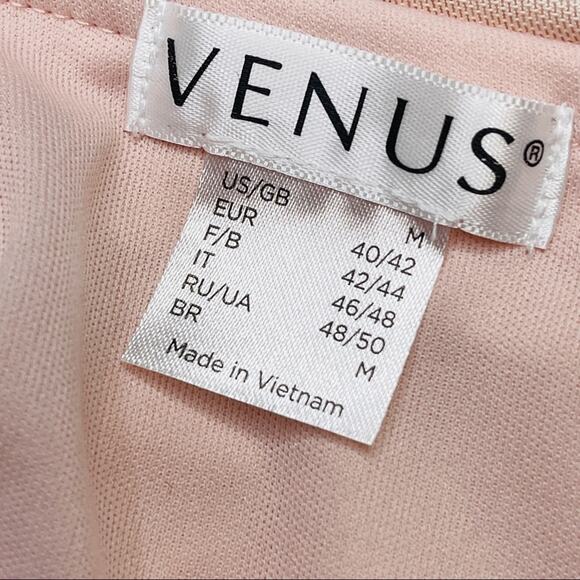 Venus pink peach ruched asymmetrical neckline - Picture 11 of 12